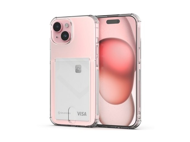 [아이폰15 케이스 카드] 인터넷 특가 신지모루 범퍼 강화 4DX 에어팁 카드 수납 케이스