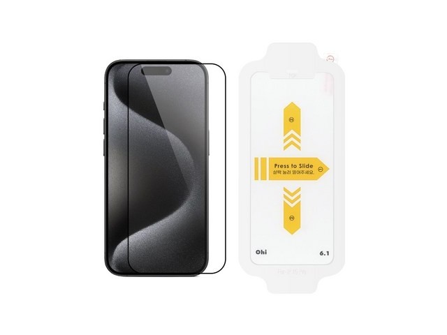 [아이폰16프로맥스 액정보호필름] 인기 폭발 오하이 풀커버 강화유리 액정보호필름 + 이지솔루션 제공